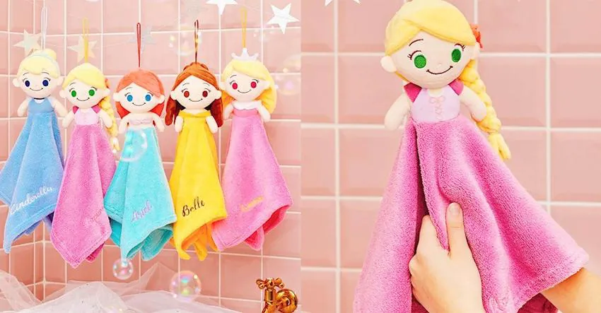 公主控別錯過！超夢幻「迪士尼公主玩偶擦手巾」於「迪士尼公主盛典期間限定店」限定販售中，讓大人小孩都愛上洗手！
